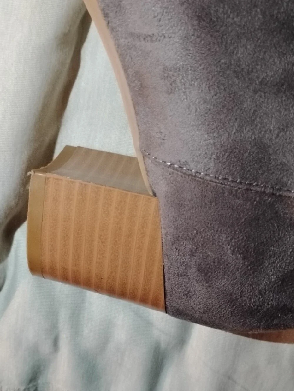 Caslon Over-the-Knee Block Heel Women’s Boots in Gray  Size 8W